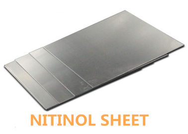 উচ্চ প্লাস্টিকের বিশেষ Alloys Nitinol শীট / ফালা