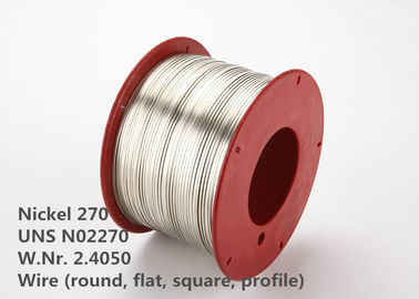 নিকেল 270 / ইউএনএস N02270 উচ্চ শেষ বিশেষ অ্যালয়েস ফয়েল / বৈদ্যুতিন অংশ জন্য তারের